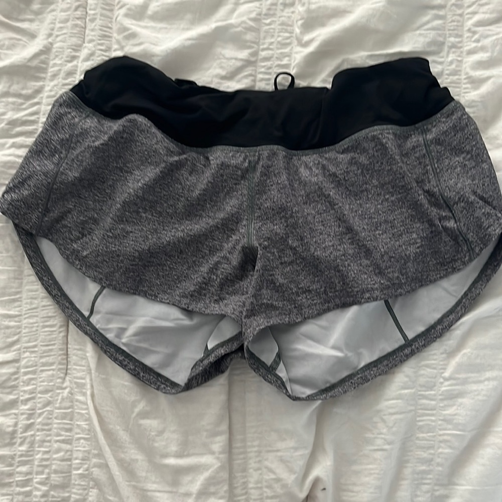 size 2 grey lulu speed up shorts